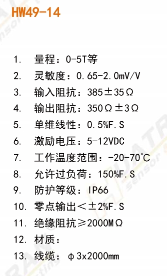 HW49-14環(huán)形力卡鉗夾緊力傳感器