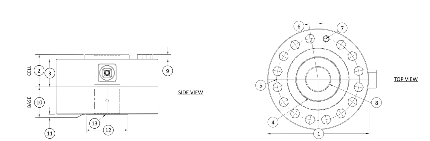 H1000疲勞級(jí)大量程輪輻式力傳感器
